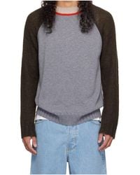 Edward Cuming - Crew Neck Wool Knit Sweater - Lyst