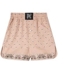 Palm Angels - Paisley-Printed Elastic Waist Shorts - Lyst
