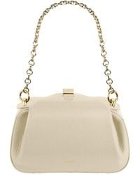 Yuzefi - Mini Oyster Grained-Leather Shoulder Bag - Lyst