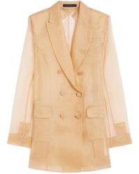 Max Mara - Pianoforte Esopo Double-Breasted Long-Sleeved Jacket - Lyst
