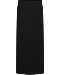 KHAITE - Back-Slit Long Skirt - Lyst
