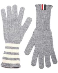 Thom Browne - 4-Bar Cashmere Gloves - Lyst
