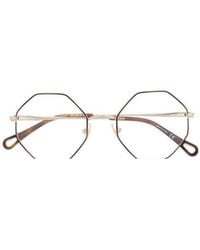 Chloé - Chloé Eyewear Octagonal Frame Glasses - Lyst