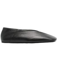 Jil Sander - Square-Toe Slip-On Ballerina Shoes - Lyst