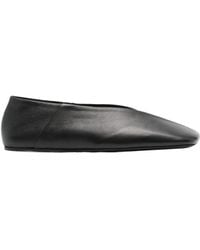 Jil Sander - Square-Toe Slip-On Ballerina Shoes - Lyst