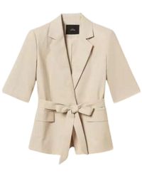 Twinset - Short-Sleeve Belted Blazer - Lyst