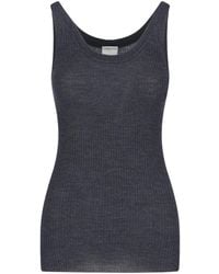 Calvin Klein - Sleeveless Ribbed Top - Lyst