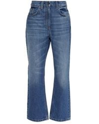 Versace - Logo Patch Straight-Leg Jeans - Lyst