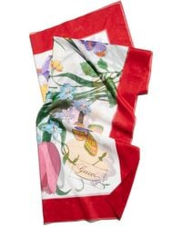 Gucci - Printed Cotton Muslin Pareo - Lyst