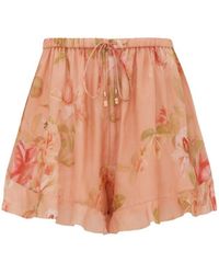 Zimmermann - Roselight Frill Short - Lyst