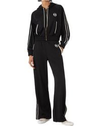 MICHAEL Michael Kors - Piqué Contrast Zip-Up Track Jacket - Lyst