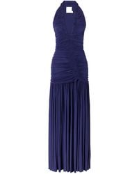 Christopher Esber - Orion Ruched V-Neck Maxi Dress - Lyst