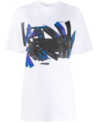Off-White c/o Virgil Abloh - Tomboy Brush-Stroke Print T-Shirt - Lyst