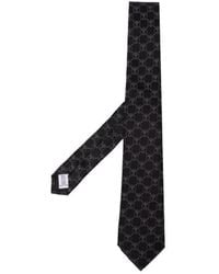 Moschino - Monogram-Print Silk Tie - Lyst