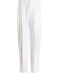 Dolce & Gabbana - Double Darts Detailed Pinstriped Pants - Lyst