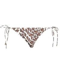 Tory Burch - Leopard Print Bikini Bottoms - Lyst