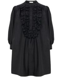 Chloé - Chloé Long-Sleeved Mini Dress - Lyst