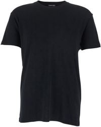 Tom Ford - Perforated Rib Crew Neck T-Shirt - Lyst