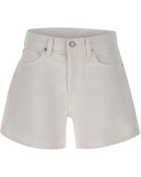 Agolde - Parker Long High-Rise Denim Shorts - Lyst