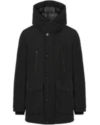 Woolrich - Long-Sleeved Hooded Down Jacket - Lyst