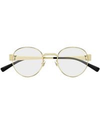 Gucci - Eyewear Oval Frame Glasses - Lyst