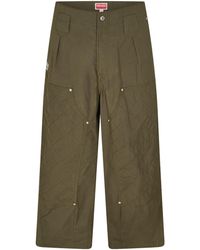 KENZO - Workwear Wide-Leg Trousers - Lyst
