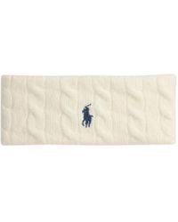 Polo Ralph Lauren - Cable-Knit Pony Headband - Lyst