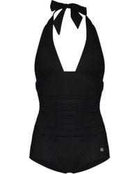 Dolce & Gabbana - Low-Cut One-Piece Swimsuit - Lyst