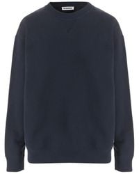 Jil Sander - Crew Neck Long Sleeve Sweatshirt - Lyst