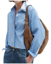 Rag & Bone - Cropped Striped Shirt - Lyst