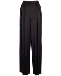 Fabiana Filippi - Wide-Leg Pleated Detail Pants - Lyst