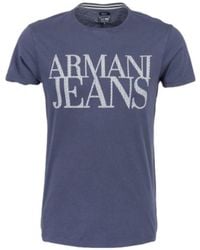 Armani Jeans - Logo Details T-Shirt - Lyst