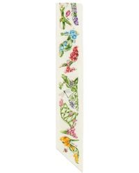 Ferragamo - Eden Shoes Print Silk Scarf - Lyst