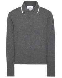 Thom Browne - 65 Jersey Intarsia Long Sleeve Polo Shirt - Lyst