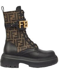 Fendi - Graphy Biker Boots - Lyst