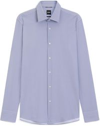 BOSS - Geometric-Print Slim-Fit Shirt - Lyst