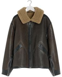 Lemaire - Shearling-Trim Jacket - Lyst