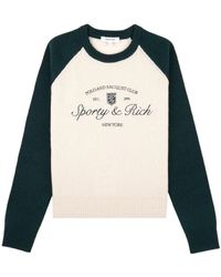 Sporty & Rich - Long-Sleeved Knitted Sweater - Lyst