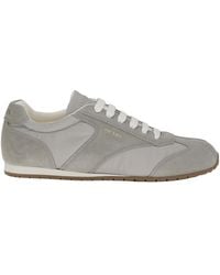 Prada - Logo-Detailed Lace-Up Sneakers - Lyst