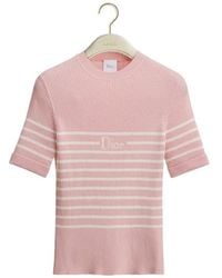 Dior - Iviera Short-Sleeved Fitted Sweater - Lyst