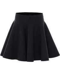 Alaïa - Alaïa High-Waist Mini Knitted Skirt - Lyst