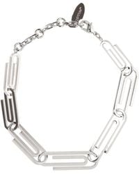 Off-White c/o Virgil Abloh - Paperclip-Link Logo Engraved Bracelet - Lyst
