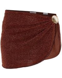 Oséree - Oséree Lurex Shell-Detail Mini Beach Skirt - Lyst