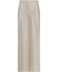 Vince - High-Waist Satin Maxi Skirt - Lyst