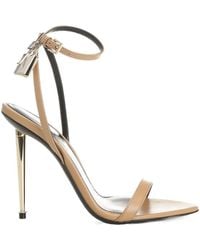 Tom Ford - Padlock Pointy Naked Sandals - Lyst