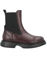 Ganni - Ankle Boots Textile Fibers - Lyst