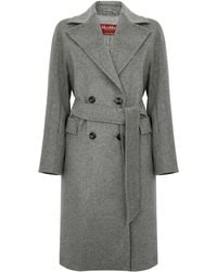 Max Mara - Astro Belted Double-Breasted Coat - Lyst