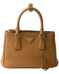 Prada - Galleria Small Leather Bag - Lyst