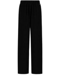 Herno - Elasticated Waistband Wide-Leg Trousers - Lyst