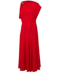 Proenza Schouler - Rue Asymmetric Crepe Maxi Dress - Lyst